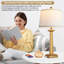Lampe de table USB en métal Lila