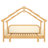 Wood Treehouse bed with Soft Cushion Rails-2082651053