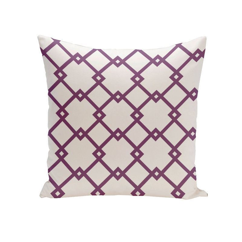 Housse de coussin carré et insert, 26 po x 26 po, Blanc / glaçon, Mélange de duvet