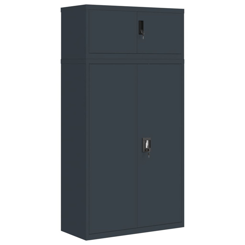 Fowkes 4 -Door 3 -Shelf, Anthracite