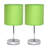 Mini lampe de table simple avec abat-jour cylindrique en tissu Amandev Simple Designs-16393463