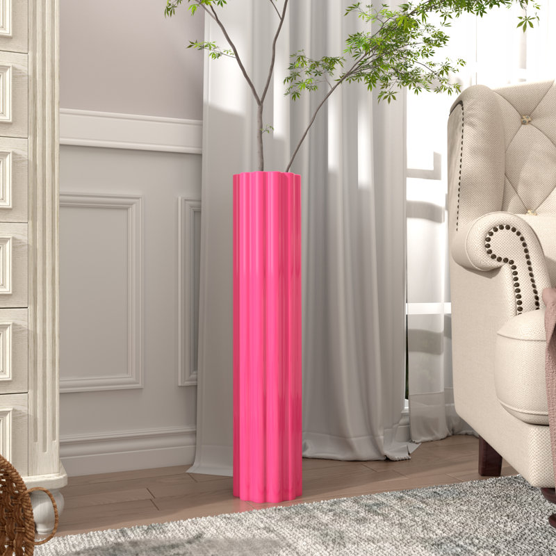 Vase de plancher en céramique Galnuet, Rose
