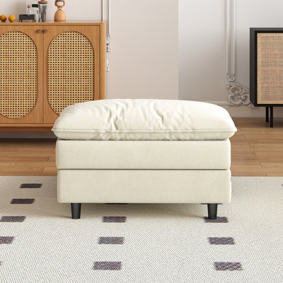 Chenille Upholstered Couches Ottoman For Modular Sectional Sofa