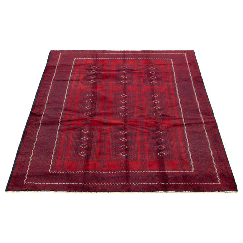 Tapis décoratif en laine noué à la main de conception unique 6 pi 4 po x 8 pi 11 po Cenecharl New Age