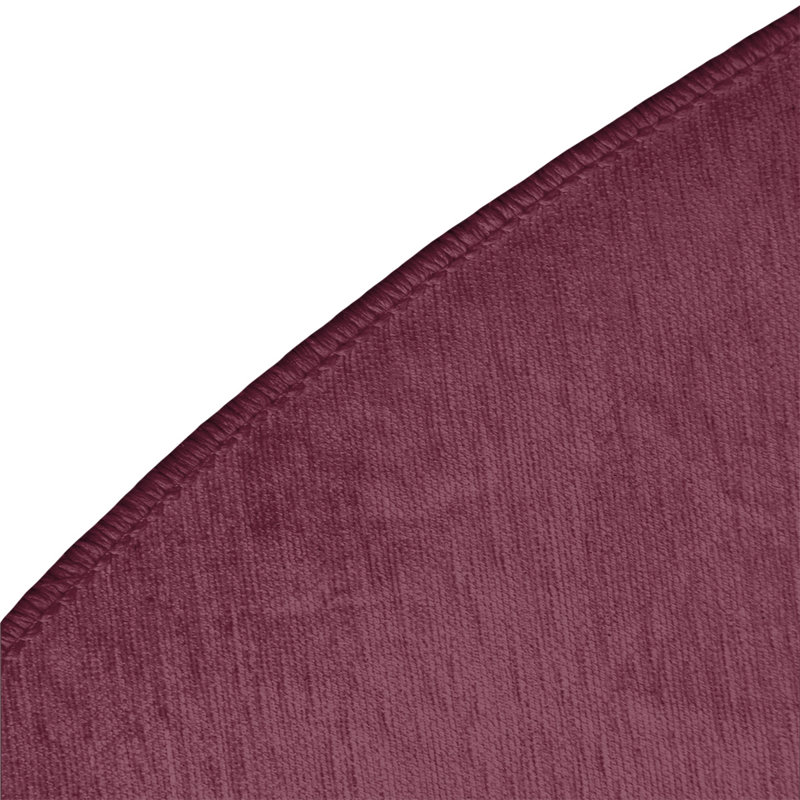 Tapis à rayures à vin/noir/bleu marine, Rond 5 pi