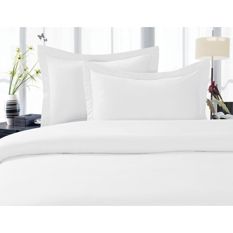Brushed Microfiber Pillow Sham, Soft Breathable Decorative Pillow Cover, King, White
