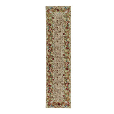 Hand Knotted Wool Floral Indoor Rug