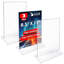 Porte-affiche à chargement par le haut, 8,5 po x 11 po, plastique flexible, paquet de 3