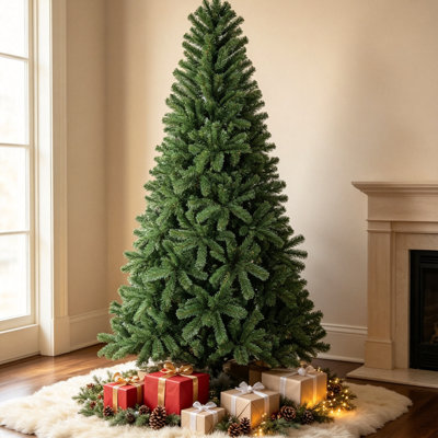 Arbre de Noël artificiel 7 pi avec 774 pointes en PVC et structure articulée en métal