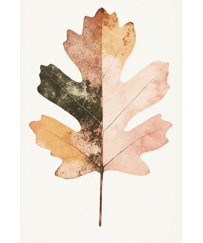 Autumn's Palette by Treechild — Floral Wall Art, 32 × 48, Wrapped Canvas, Gold/Tan/Black/Brown/White