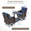 Ensemble de conversation pour 2 personnes avec table d'appoint-1576294771