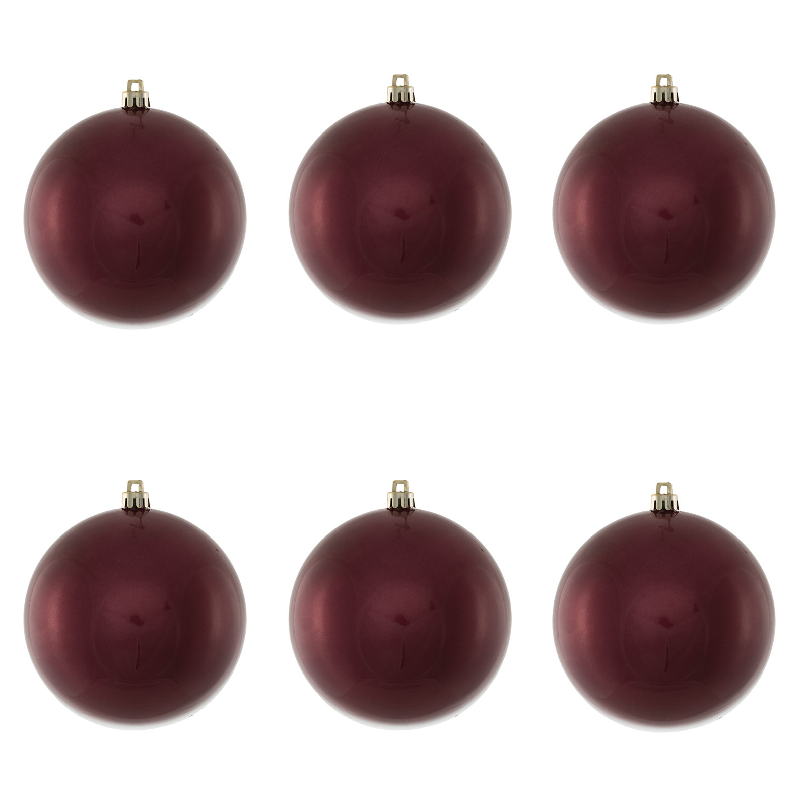 Shatterproof Bauble, 3" H x 3" W x 3" D, Berry Red Candy
