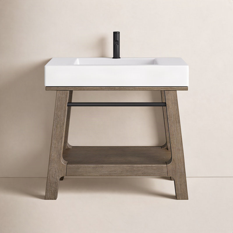 Auburn 36'' W Single Vanity, Glossy White
