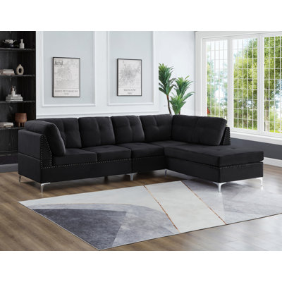 Canapé modulaire en velours