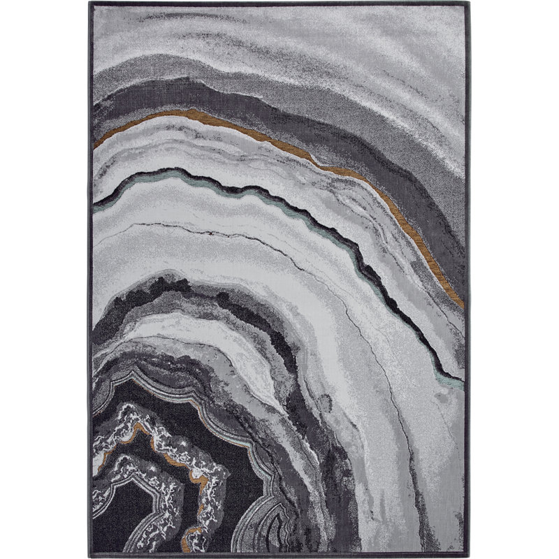 Oaklee Abstract Area Rug, Rectangle 160 x 235cm