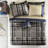 Twin Plaid Comforter With Bed Sheets - Modern Color, Bedding Contrasting Flange, Quality-129906226