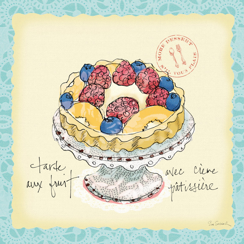 Dessert Please IV by Sue Schlabach - Wrapped Canvas Art Prints, 51cm H x 51cm W x 3.8cm D
