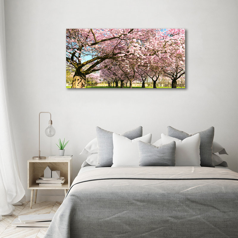 Cherry Trees - Wrapped Canvas Print, 70cm H x 140cm W, Canvas