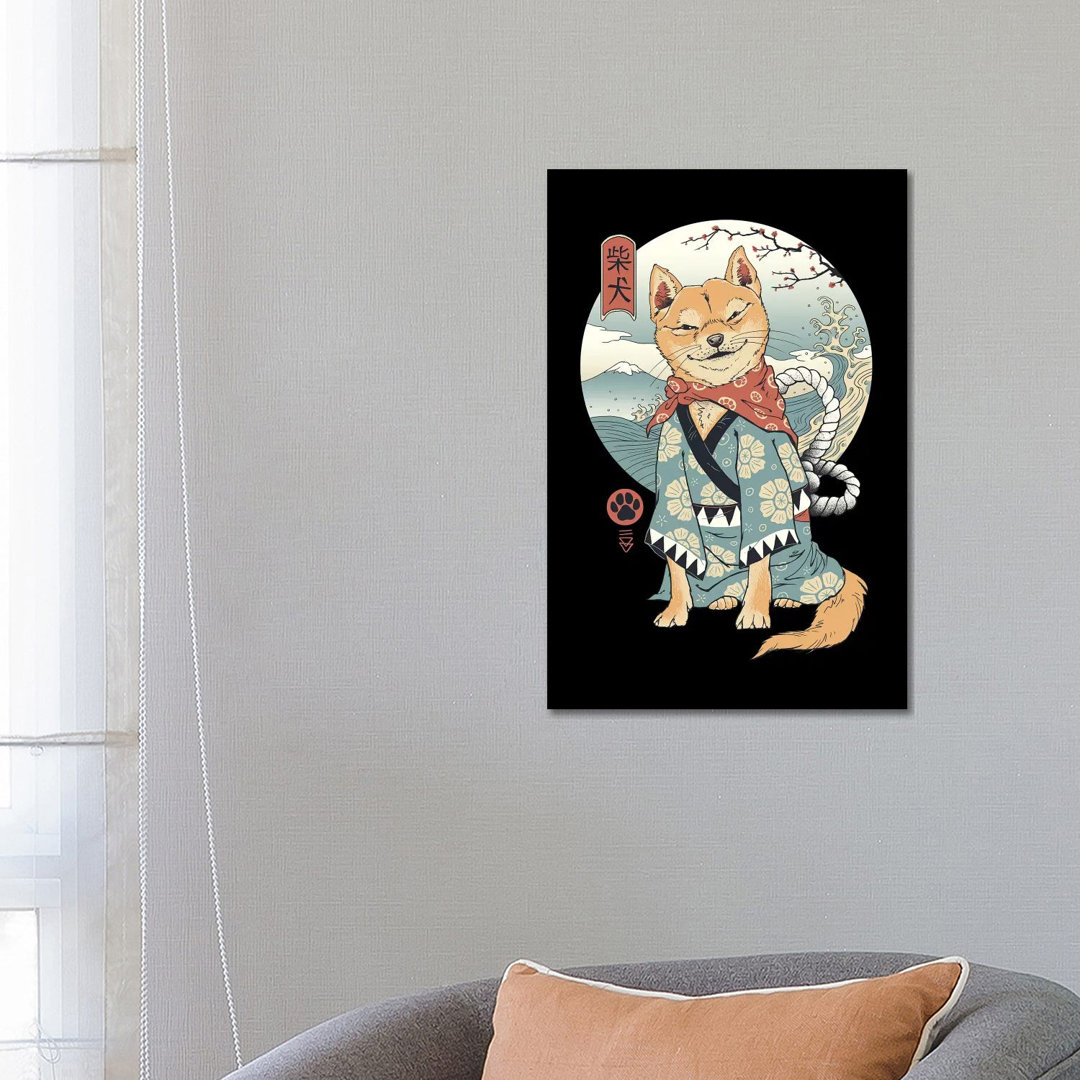 Shiba Inu by Vincent Trinidad - Print on Canvas