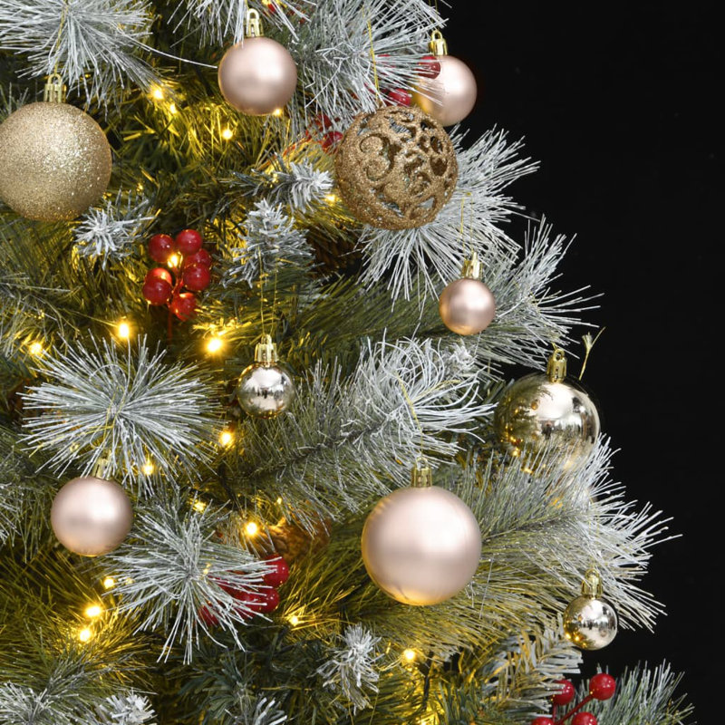 Arbre de Noël artificiel éclairé, 4,9 pi