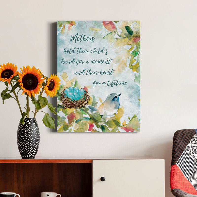 Mother's Nest I - Reproduction d'art sur toile tendue, H 27 po x l 18 po x P 1 po