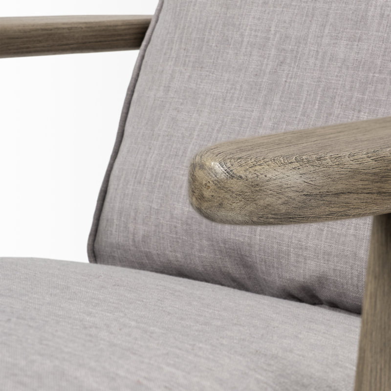 Fauteuil l 28 po Roxy, Mélange de coton gris