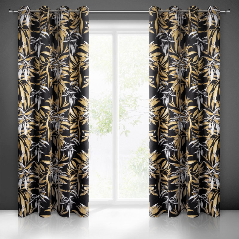 Abdinasir Blackout Curtain, 140 W x 250 D cm, Beige