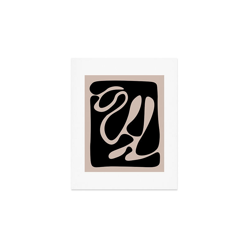 DreamPrintDesigns, reproduction d'art minimaliste organique - sans cadre, H 10 po x l 8 po