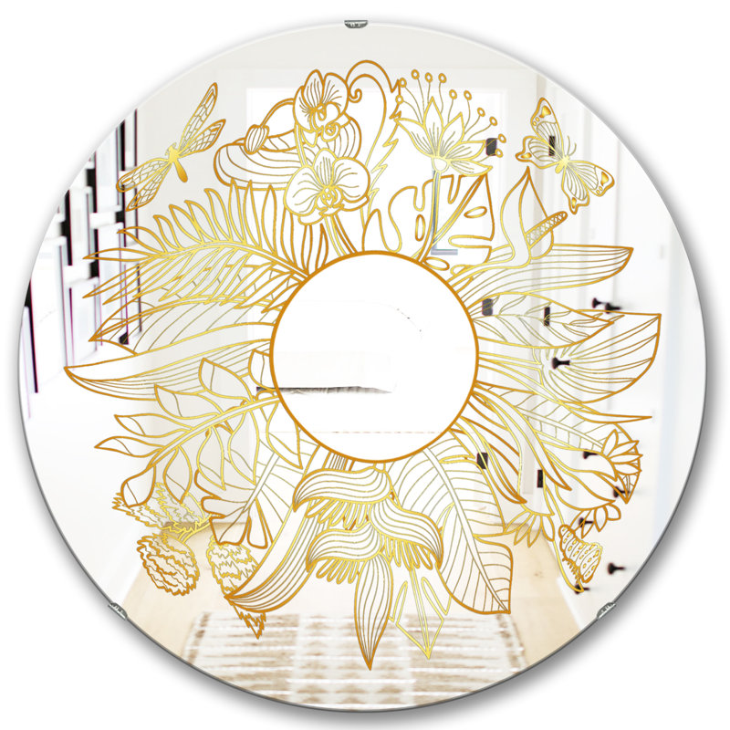 Miroir d'appoint Capital Botanical Bliss, H 23,6 po x l 23,6 po