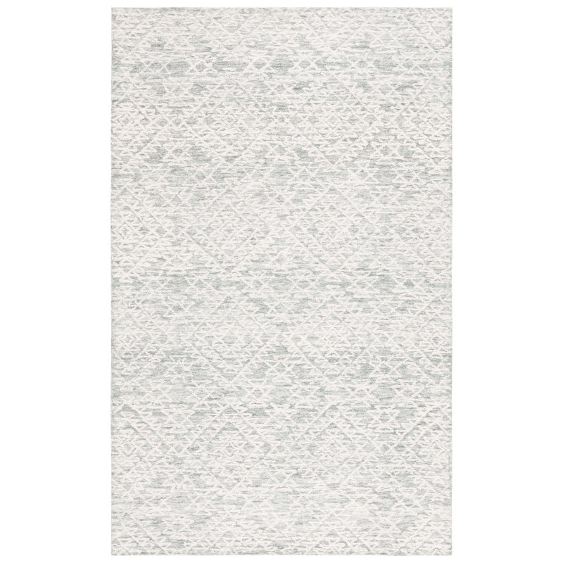 Tapis en coton touffeté à la main Sakia, Rectangle 3 pi x 5 pi