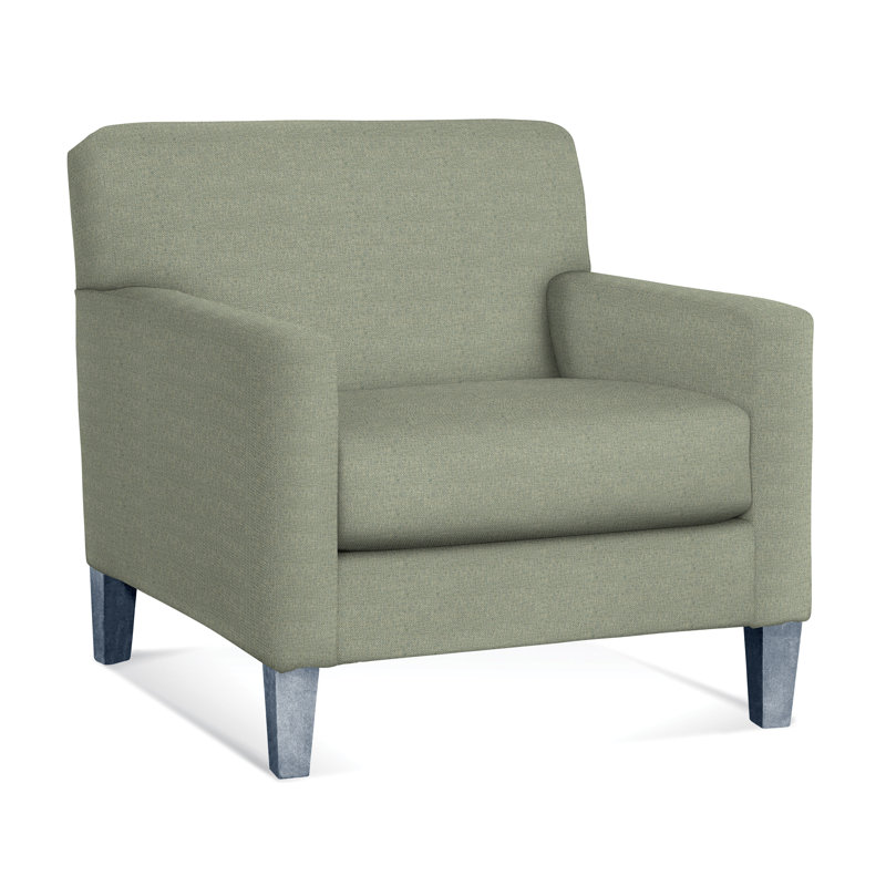 Tampa Armchair, Green Performance Fabric; 0851-54, Frost White