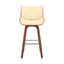 Chaise de bar pivotante en similicuir et bois massif-521204665-521204664