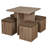 Badillo 4-Person Trestle Dining Set with Storage Stools-629457705