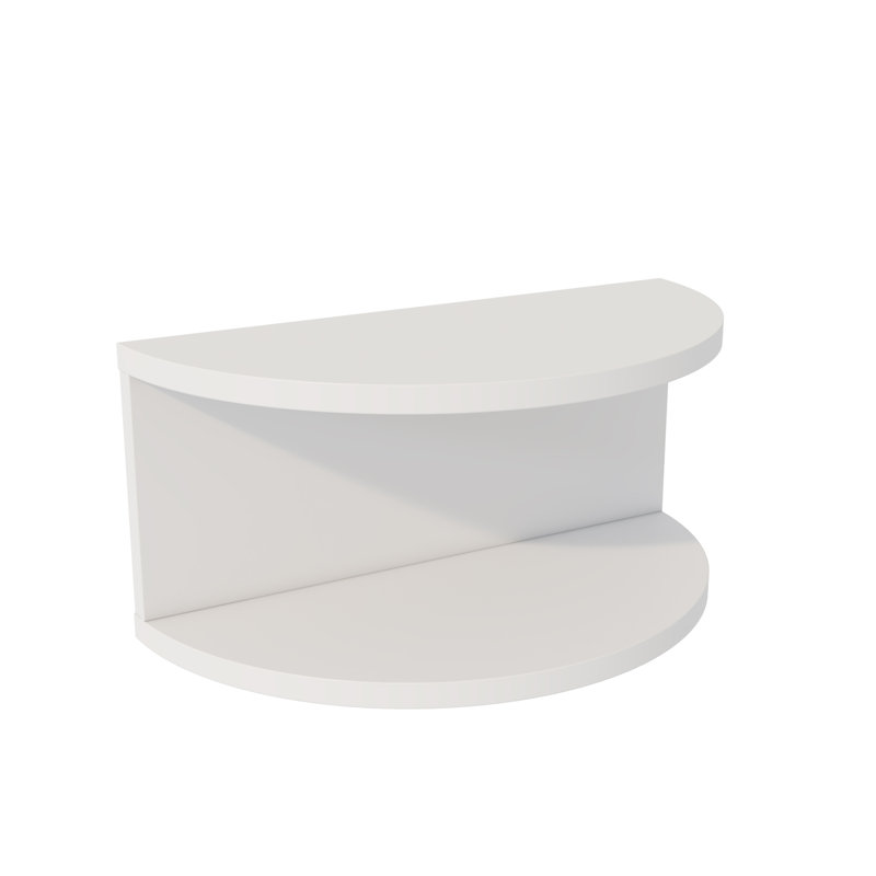 Cydelia 45cm W Manufactured Wood Bedside Table, White