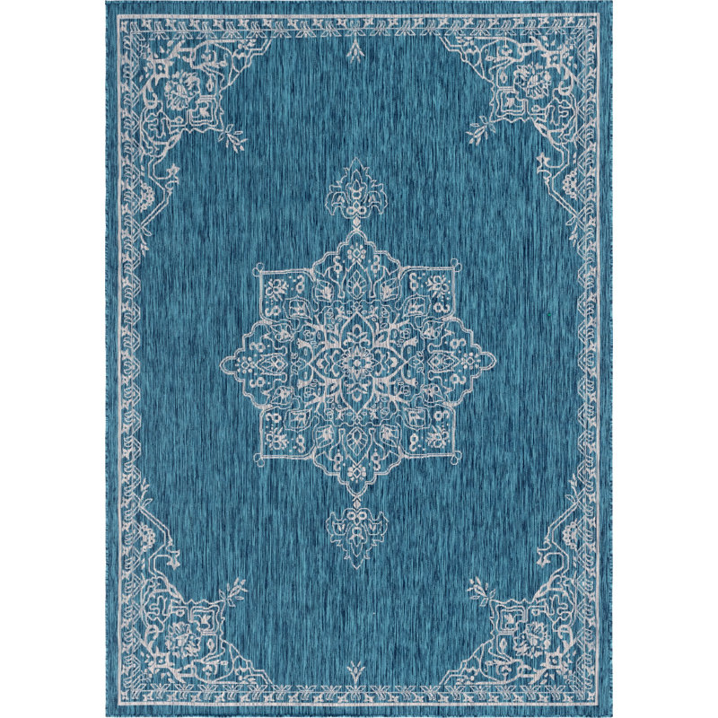 Craighead Oriental Indoor / Outdoor Rug, Rectangle 8' x 11'4"