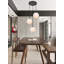 Luminaire suspendu sphérique pour îlot de cuisine à trois lumières avec accents en verre Snead-2129991284-2130436244-2129991288