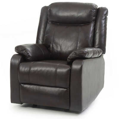 Contemporary Dark Brown Recliner Chair