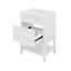 Élégant meuble-lavabo blanc élégant de 24 po avec tiroir et tablette ouverte