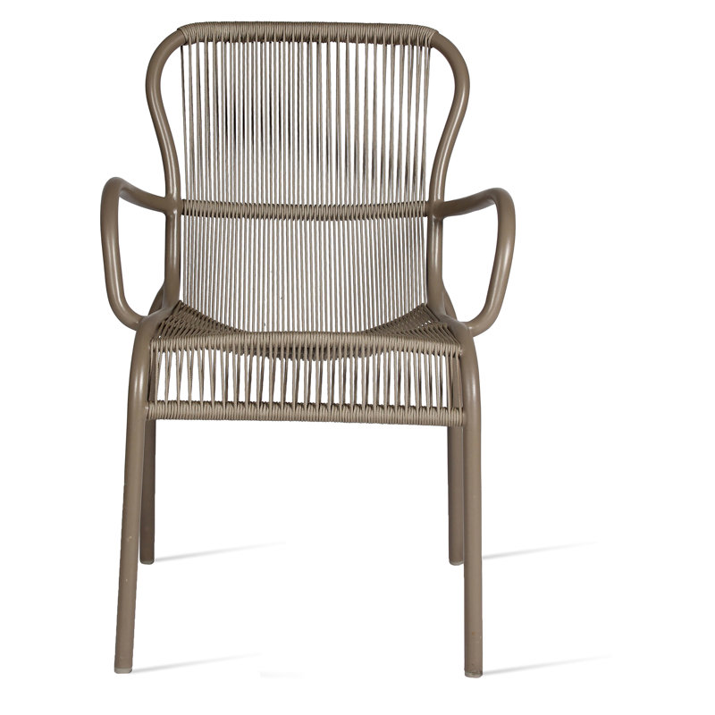 Loop Outdoor Dining Armchair, Taupe