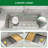 33" L x 22" W Single Bowl Drop-In Kitchen Sink Stainless Steel Workstation Sink with Z Shape Ledge