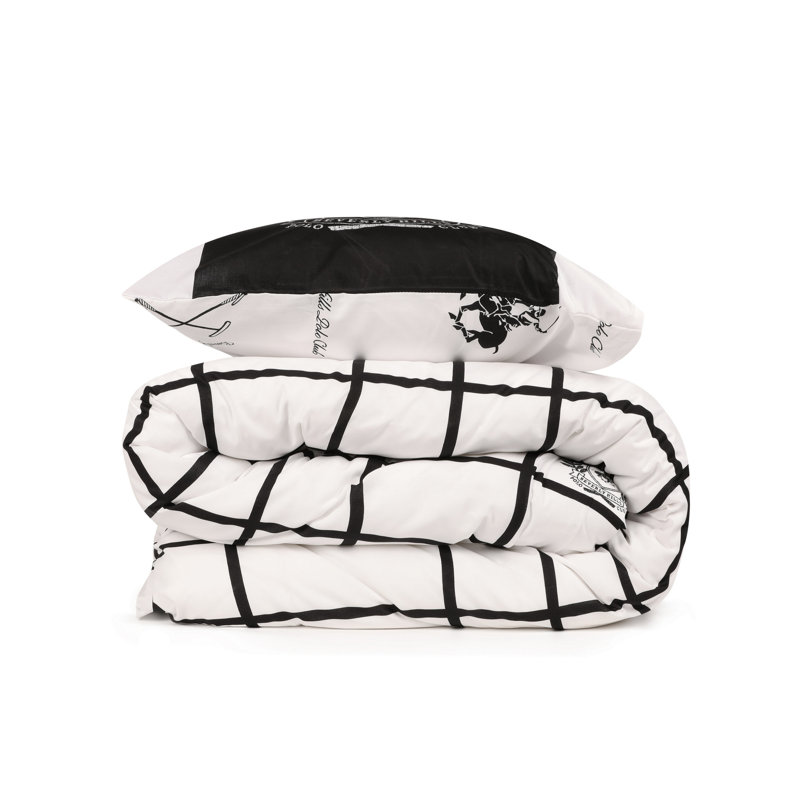 Plaid Duvet Cover Set with Pillowcases Included, 140 x 200 cm - 2 Pillowcases (60 x 70 cm)