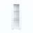 Storage Cabinets With Aluminum Strip Lamp,With Glass Shelves, For Living Room/Bedroom/Office