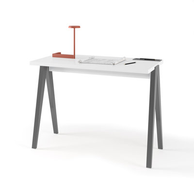 Gundrath Solid Wood Base Writing Desk