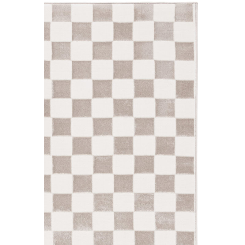 Tapis à carreaux Leeni Performance, Carré 6 pi 7 po