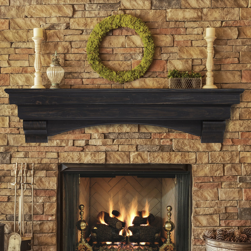 The Celeste Fireplace Mantel Shelf, Dune, 72"