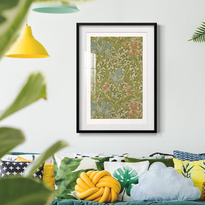 Vintage Abstract Print XXXVI -Framed Print