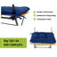 Chaise de patio pliante avec coussin