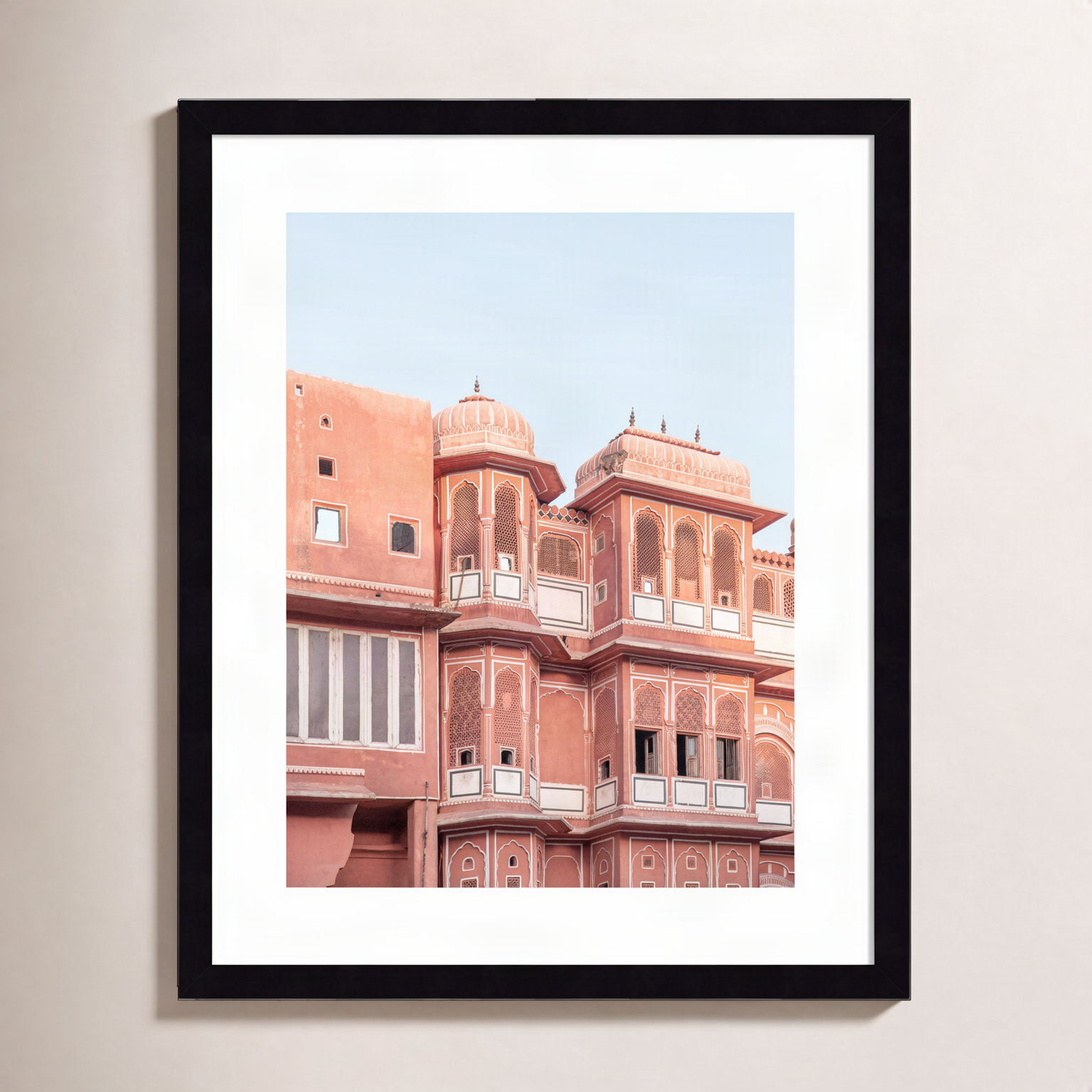 Daisey "Pink Palace" Print, Black, 21" H x 17" W