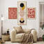 Affiche encadrée rustique de style Mid-Century moderne jaune Yelow-109747474-109747473
