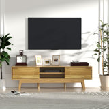 Console Brosch 59 po, console média moderne Mid-Century pour téléviseur 55/60/65 po